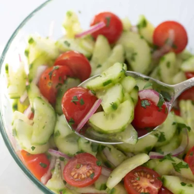 Marinated Cucumbers And Tomatoes