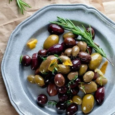 Marinated Olives With Lemon And Fresh Herbs