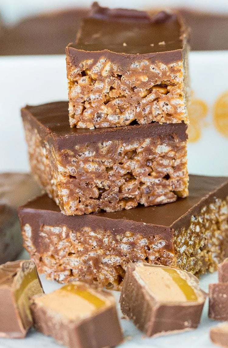 Mars Bars Rice Krispies Squares No Bake