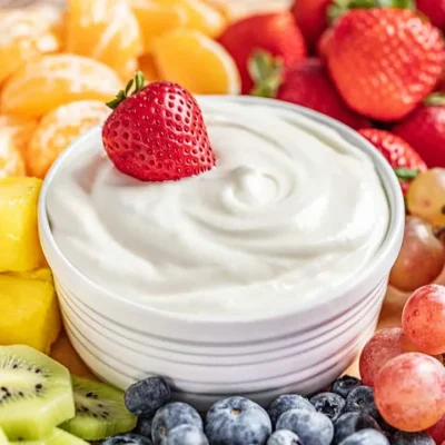 Marshmallow Cream Cheese Fruit Dip