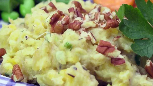 Mashed Plantains With Leeks And Fresh