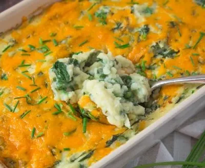 Mashed Potato Spinach Casserole