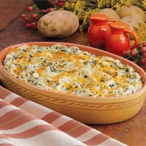 Mashed Potato Spinach Casserole