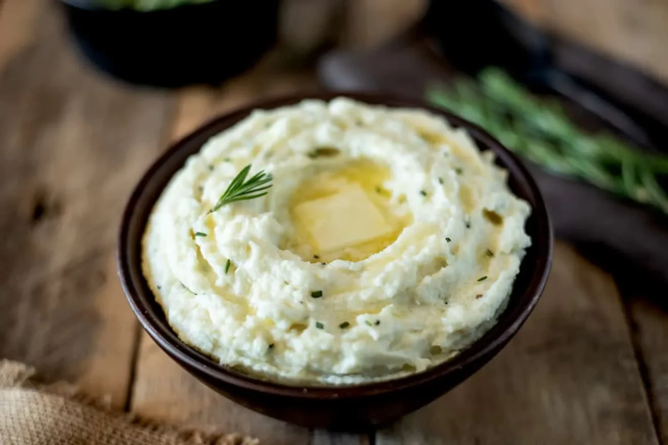 Mashed Potatoes & Cauliflower With Ginger