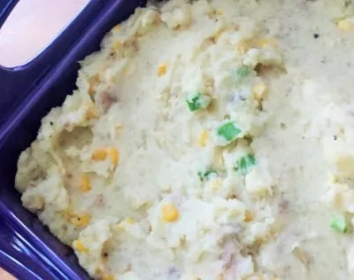 Mashed Potatoes With Corn And Chives