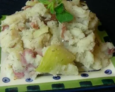 Mashed Potatoes With Onion And Dill