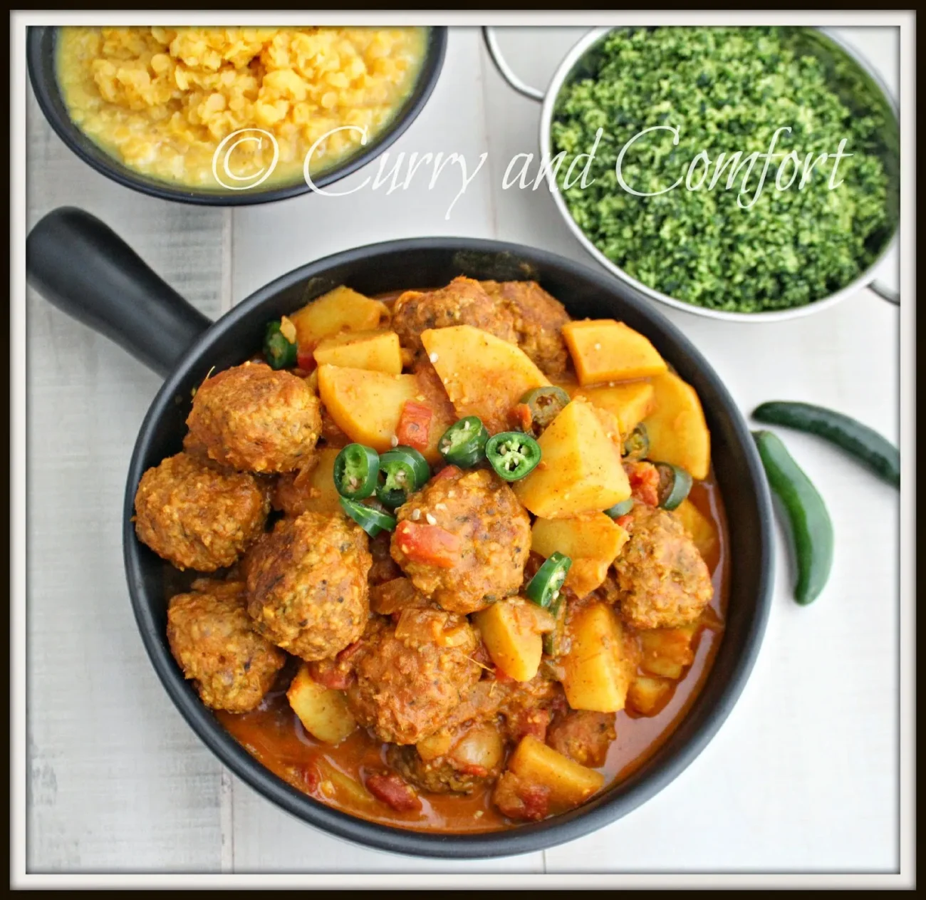 Meatball And Potato Curry