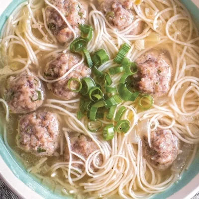 Meatball And Spaghetti Soup