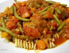 Meatballs Casserole With Green Beans