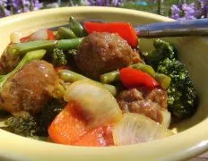 Meatless Meatball Stir Fry