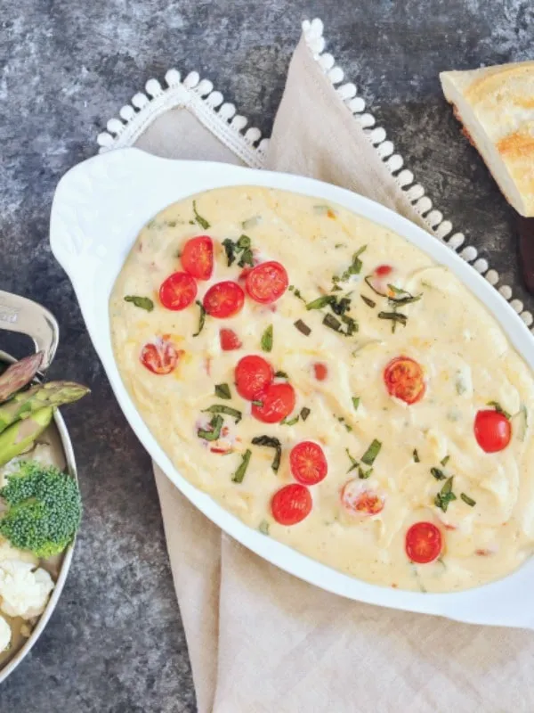 Meatless Pizza Fondue