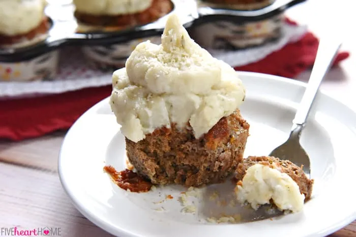 Meatloaf Cupcakes With Mashed Potato Frosting