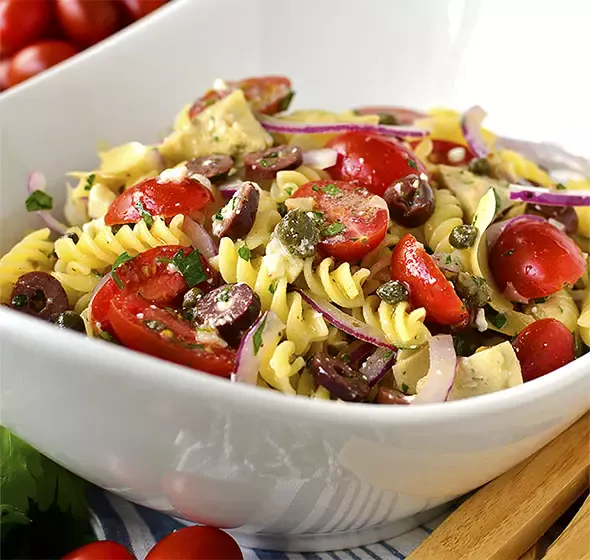 Mediterranean Artichoke Pasta Salad