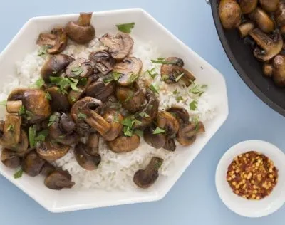 Mediterranean Balsamic Mushrooms