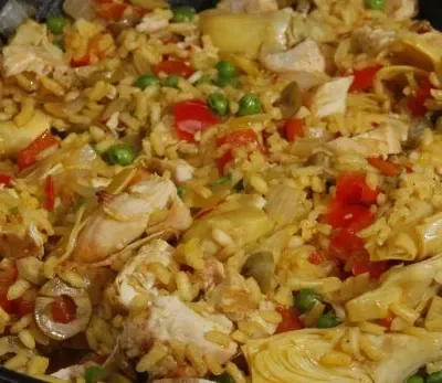 Mediterranean Chicken Paella