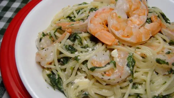 Mediterranean Fettuccine With Shrimp And