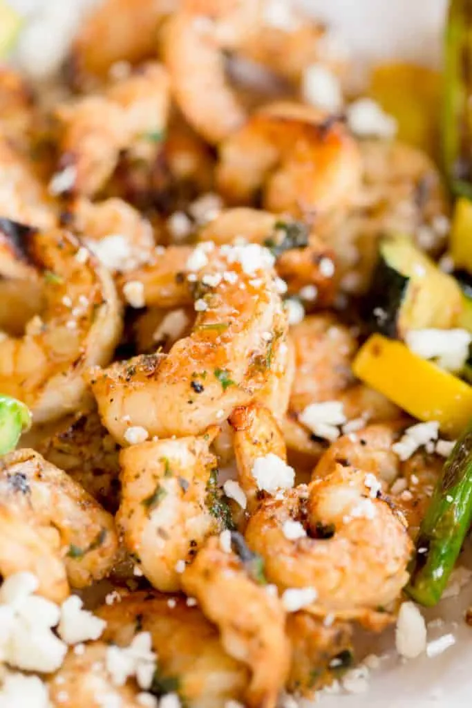 Mediterranean Shrimp With Garlic Chips