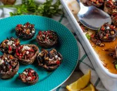 Mediterranean Stuffed Mushrooms