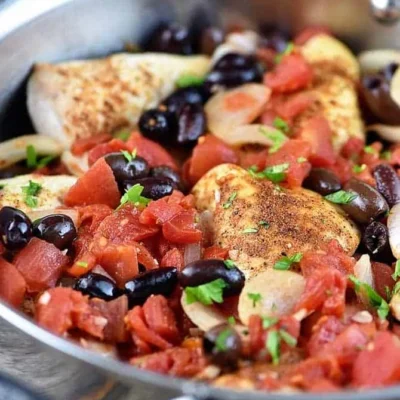 Mediterranean-Style Chicken With Tomatoes And Olives