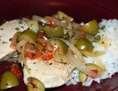 Mediterranean-Style Chicken with Tomatoes and Olives