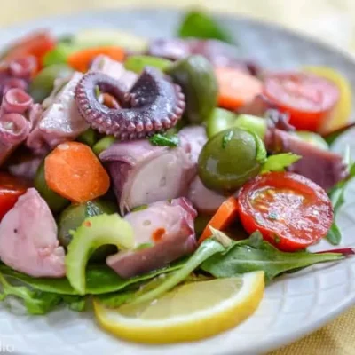 Mediterranean-Style Squid And Octopus Salad Recipe