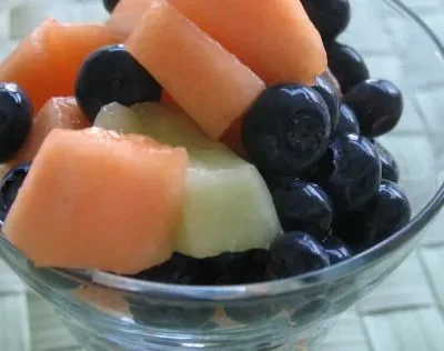 Melon With Blueberries