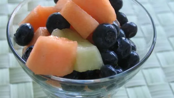 Melon With Blueberries