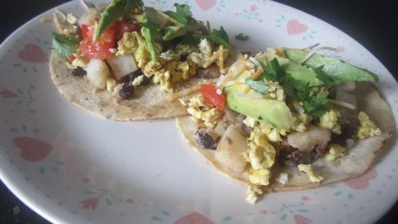 Mexican Breakfast Tostadas With