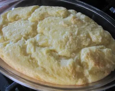 Mexican Cheese Grits Souffle