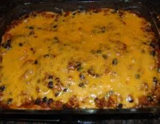 Mexican Ground Beef Tortilla Layer Casserole