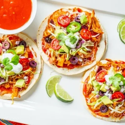 Microwave Mexican Pizza