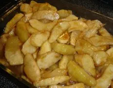 Microwave Scalloped Apples