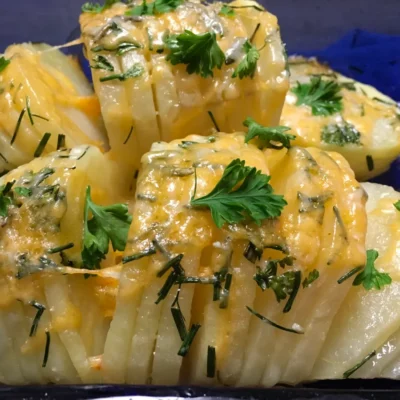 Microwave Sliced Baked Potatoes