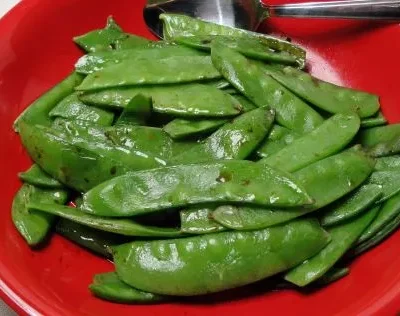 Microwave Snow Peas