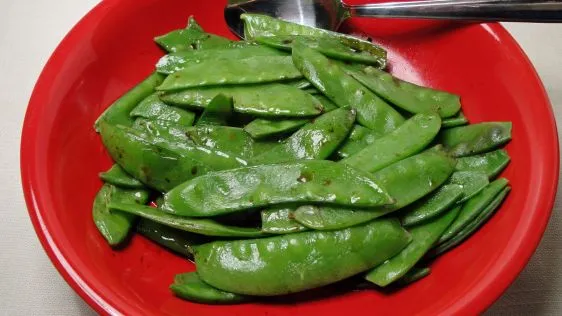 Microwave Snow Peas