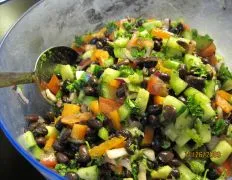 Middle Eastern Style Black Bean Salad