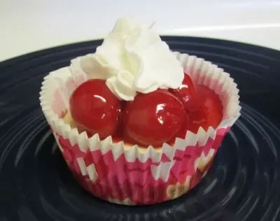 Mini Cherry Cheesecakes With Vanilla