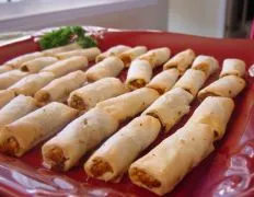 Mini Chicken Cigars With Sweet And Sour