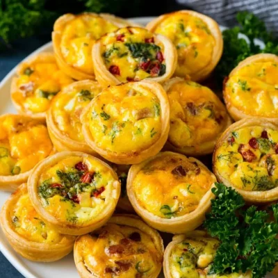 Mini Mexican Cherry Pepper Quiches