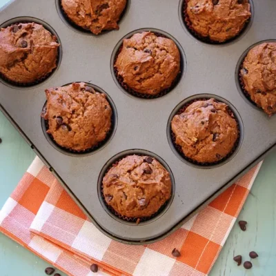 Mini Pumpkin Chocolate Chip Muffins