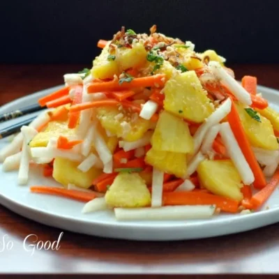 Minted Carrots With Pineapple