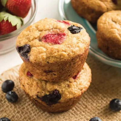 Mixed Berry Whole Wheat Muffins