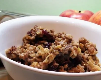 Modified Baked Cranberry Oatmeal