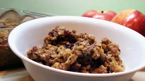 Modified Baked Cranberry Oatmeal