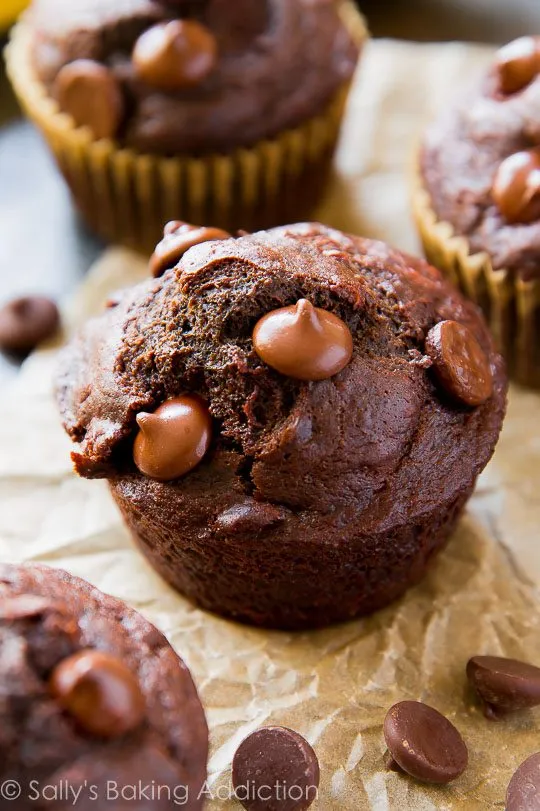 Moist Chocolate Banana Whole Wheat Cupcakes