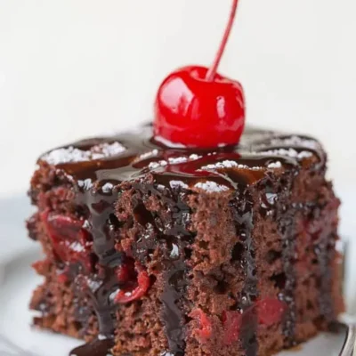 Moist Chocolate Cherry Cake