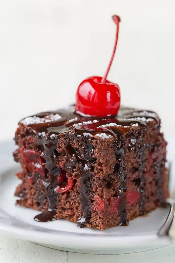 Moist Chocolate Cherry Cake