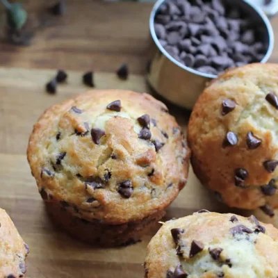 Moist Chocolate Chip Yogurt Muffins Recipe