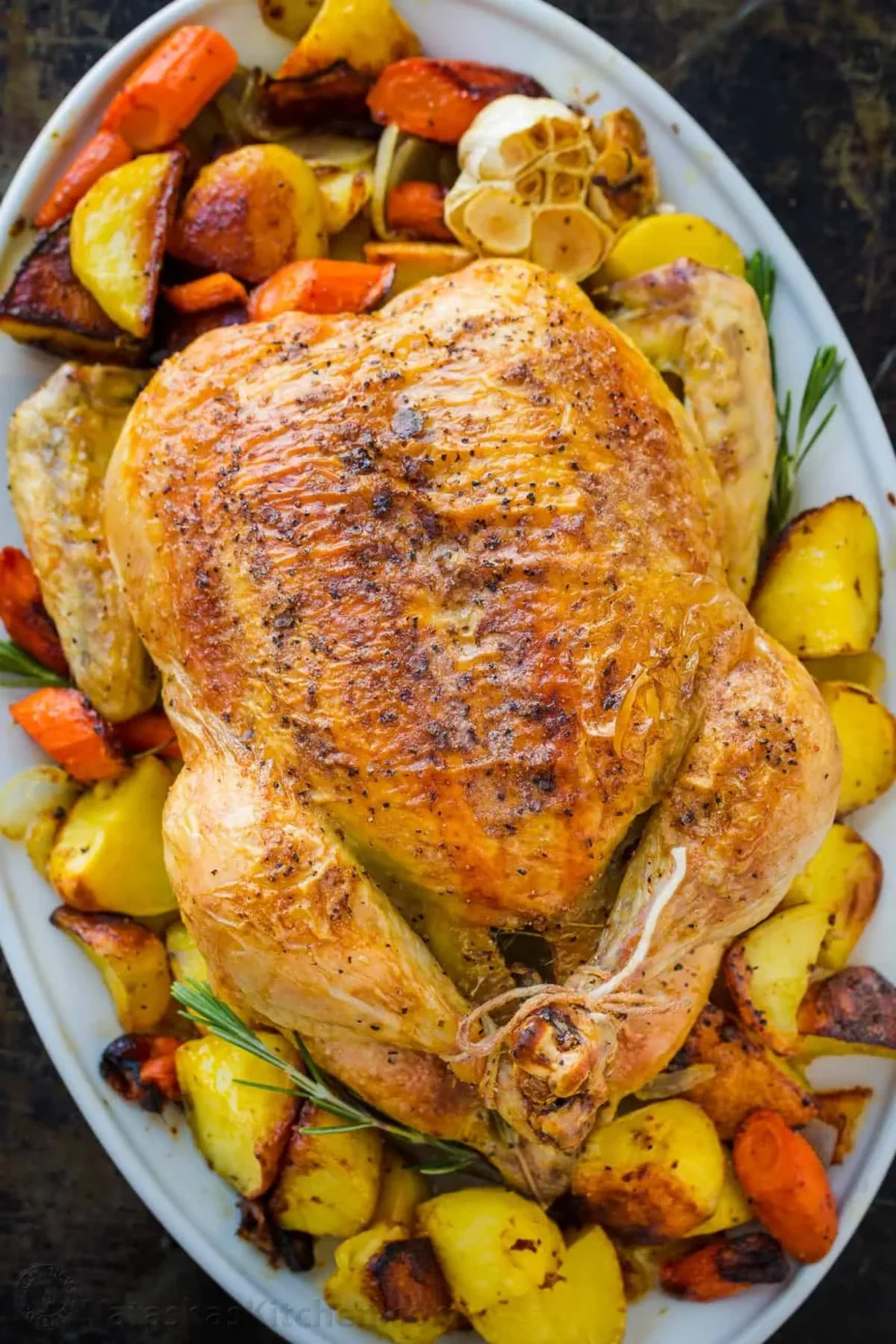 Moist Roasted Whole Chicken