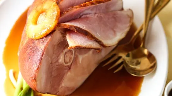 Moist Spiral Cut Ham With Pineapple Honey